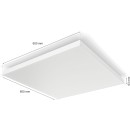 Philips Hue 8720169277670 LED přisazené stropní svítidlo Datura Square | 67W integrovaný LED zdroj | 2000-6500+RGBK