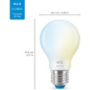 WiZ 8719514552081 LED inteligentní žárovka 1x6,ýW | E27 | 806lm | 2700-6500K - stmívatelná, tunable white, matně bílá