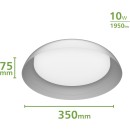Philips 8720169300996 LED přisazené stropní svítidlo Fleta  | 10W integrovaný LED zdroj | 1950lm | 4000K