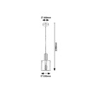 Rabalux 5249 závěsné stropní svítidlo Donati 1x60W | E27 - chrom