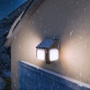 Philips 8721103105431 LED solární venkovní nástěnné svítidlo Zyren  | 25W integrovaný LED zdroj | 4000lm | 3000K | černá