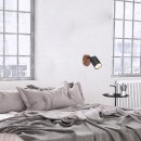 Rabalux 5295 nástěnné svítidlo Edmund 1x25W | GU10 - imitace dřeva, černá