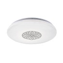 Rabalux 5364 LED stropnice Ophelia 1x24W | 2000lm | 3000-6500K | RGB - stmívatelné, dálkové ovládání, časovač, noční osvětlení, Wi-Fi, hvězdný efekt, chrom, bílá