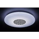 Rabalux 5364 LED stropnice Ophelia 1x24W | 2000lm | 3000-6500K | RGB - stmívatelné, dálkové ovládání, časovač, noční osvětlení, Wi-Fi, hvězdný efekt, chrom, bílá