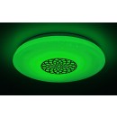 Rabalux 5364 LED stropnice Ophelia 1x24W | 2000lm | 3000-6500K | RGB - stmívatelné, dálkové ovládání, časovač, noční osvětlení, Wi-Fi, hvězdný efekt, chrom, bílá