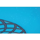 Rabalux 5364 LED stropnice Ophelia 1x24W | 2000lm | 3000-6500K | RGB - stmívatelné, dálkové ovládání, časovač, noční osvětlení, Wi-Fi, hvězdný efekt, chrom, bílá