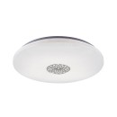 Rabalux 5365 LED stropnice Ophelia 1x40W | 3200lm | 3000-6500K | RGB - stmívatelné, dálkové ovládání, časovač, noční osvětlení, Wi-Fi, hvězdný efekt, chrom, bílá