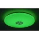 Rabalux 5365 LED stropnice Ophelia 1x40W | 3200lm | 3000-6500K | RGB - stmívatelné, dálkové ovládání, časovač, noční osvětlení, Wi-Fi, hvězdný efekt, chrom, bílá