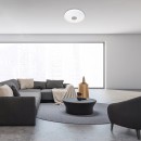 Rabalux 5365 LED stropnice Ophelia 1x40W | 3200lm | 3000-6500K | RGB - stmívatelné, dálkové ovládání, časovač, noční osvětlení, Wi-Fi, hvězdný efekt, chrom, bílá