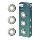 Philips 8721103036995 sada zápustných svítidel Peridot GU10 | chrom