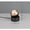 Trio SELECT  544410132  LED stolní lampička ORBIT  | 5W integrovaný LED zdroj | 500lm | 2300+3000+4000K