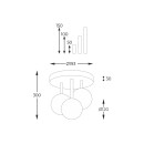 Zuma Line 5644 přisazené stropní svítidlo ALI | 40W G9