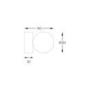 Zuma Line 5647 nástěnné svítidlo ALI | 40W G9