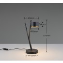 Trio 569000180 stolní lampička CODA | 10W GX53 | s vypínačem