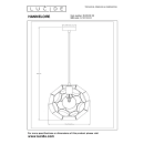 Lucide L104233030 závěsné stropní svítidlo HANNELORE  E27