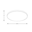 Zuma Line WM-C7300-S-G LED přisazené stropní svítidlo VERI | 32W integrovaný LED zdroj | 40000K