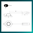 Philips 8721103037954 LED zápustné svítidlo Cilantro  | 5W integrovaný LED zdroj | 550lm | 4000K | bílá