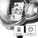 Emos DCPC03 LED dekorativní projektor - vločky 4W | IP44 - bílá, rotující světlo, černá
