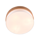 Trio 611500301 přisazené stropní svítidlo Seasons 3x40W | E27 - bílá, dřevo