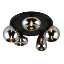 Trio T617030532 přisazené stropní svítidlo LUMINA  | 10W E14 | černá | kouřová