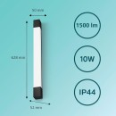 Philips 8720169300293 LED nástěnné svítidlo nad zrcadlo Rover  | 10W integrovaný LED zdroj | 1100lm | 2700K