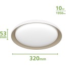 Philips 8720169301078 LED přisazené stropní svítidlo Pebblo  | 10W integrovaný LED zdroj | 1950lm | 4000K