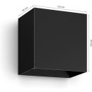 Philips Hue  8719514466777 LED nástěnné svítidlo Resonate  | 8W integrovaný LED zdroj | 590lm | 2200-6500+RGBK