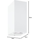 Wiz Colors 8719514554597 nástěnné svítidlo 2xGU10 | 2x5W | 345lm | 2200-6500K | RGB - bílá