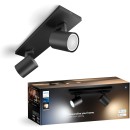 Philips Hue 8720169320352 LED bodové stropní svítidlo Runner | 2x4,2W GU10 | 2x400lm | 2200-6500K