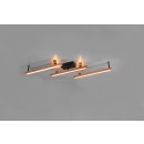 Trio 626410530 LED přisazené stropní svítidlo Bellari 1x36W | 4200lm | 2700-6000K - nastavitelné, dálkové ovládání, stmívatelné, dřevo