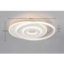 Trio 633919131 LED přisazené stropní svítidlo NAZAR | 36W integrovaný LED zdroj | 3600lm | 3000K | Trio - SwitchDimmer
