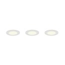 Trio 635110301 LED sada bodových svítidel HIMAL | 4W integrovaný LED zdroj | 450lm | 2700-4000K