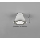 Trio 635410107 LED zápustné svítidlo VIRUNGA | 6W integrovaný LED zdroj | 900lm | 2300+3000+4000K