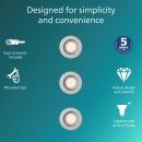 Philips 8721103037114 sada zápustných svítidel Peridot GU10 | chrom