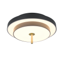 Trio T640210180 LED přisazené stropní svítidlo KEATON | 34W integrovaný LED zdroj | 1x4000lm | 2300+3000+4000K | Trio - SwitchDimmer | černá | zlatá