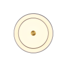 Trio T640210180 LED přisazené stropní svítidlo KEATON | 34W integrovaný LED zdroj | 1x4000lm | 2300+3000+4000K | Trio - SwitchDimmer | černá | zlatá