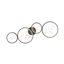 Trio 642110432 LED přisazené stropní svítidlo Groovy 1x37W | 4600lm | 3000K - 3 fázové stmívání, černá