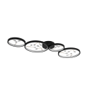 Trio 642110432 LED přisazené stropní svítidlo Groovy 1x37W | 4600lm | 3000K - 3 fázové stmívání, černá