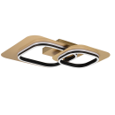 Trio 642910280 LED přisazené stropní svítidlo Lugo 1x28W | 3400lm | 3000K - 3 fázové stmívání, černá, zlatá