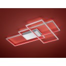 Trio 652690307 LED přisazené stropní svítidlo Thiago 1x40W | 3400lm | 3000-6000K | IP20 | RGBW - srtmívatelné, nastavení teploty osvětlení, paměťová funkce, dálkové ovládání, technologie WiZ, nikl