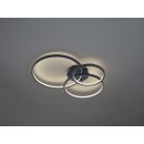 Trio 652710342 LED přisazené stropní svítidlo Aaron 1x36W | 3000lm | 3000-6000K | IP20 | RGBW - stmívatelné, nastavení teploty osvětlení, paměťová funkce, dálkové ovládání, technologie WiZ, antracit