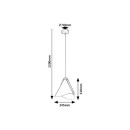 Rabalux 6650 závěsné stropní svítidlo Neva 1x60W | E27 - černá, dřevo