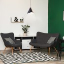 Rabalux 6650 závěsné stropní svítidlo Neva 1x60W | E27 - černá, dřevo