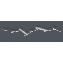 Trio 674610707 LED přisazený lustr Indira 1x20W + 1x8W | 3000lm | 3000K | IP20 - 3 fázové stmívání, horní/dolní osvětlení, nikl