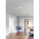 Trio 674610707 LED přisazený lustr Indira 1x20W + 1x8W | 3000lm | 3000K | IP20 - 3 fázové stmívání, horní/dolní osvětlení, nikl