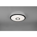 Trio 679114232 LED stropní svítidlo Okinawa 1x18W | 1800lm | 3000-5500K - třpytivý efekt, stmívatelné, dálkové ovládání, noční režim, nastavení teploty osvětlení, paměťová funkce, bílá, černá