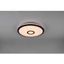 Trio 679114232 LED stropní svítidlo Okinawa 1x18W | 1800lm | 3000-5500K - třpytivý efekt, stmívatelné, dálkové ovládání, noční režim, nastavení teploty osvětlení, paměťová funkce, bílá, černá