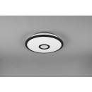 Trio 679114232 LED stropní svítidlo Okinawa 1x18W | 1800lm | 3000-5500K - třpytivý efekt, stmívatelné, dálkové ovládání, noční režim, nastavení teploty osvětlení, paměťová funkce, bílá, černá