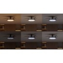 Philips 8721103096081 LED ventilátor s osvětlením Atlas | 35W integrovaný LED zdroj | 4500lm | 2700-6500K | stmívač | dálkové ovládání | chrom