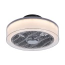 Rabalux 6857 LED stropní svítidlo s ventilátorem Dalfon 1x30W | 1500lm | 3000-6000K - šedá